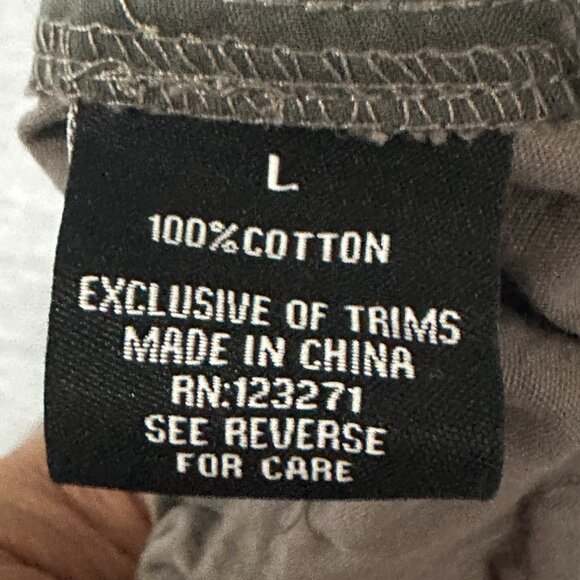 Harper and Ivy Cargo Pants Womens Large Gray Wide Leg Modern Chic Utility - Picture 10 of 14